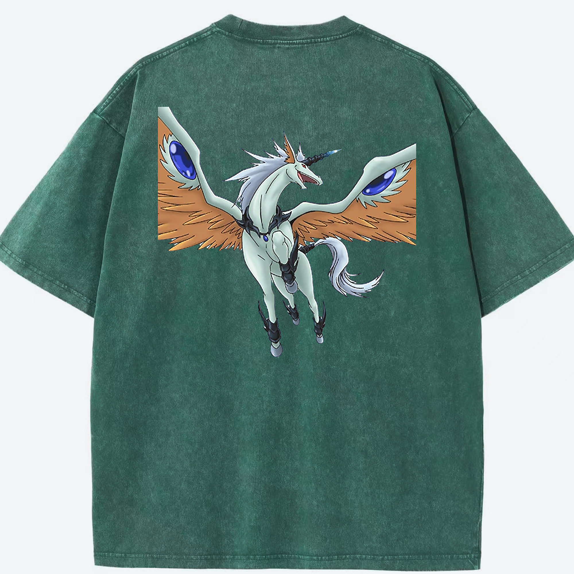 （画像用） 遊☆戯☆王 Yu-Gi-Oh! 綿100% ヴィンテージ風 半袖Tシャツ（背面プリント）